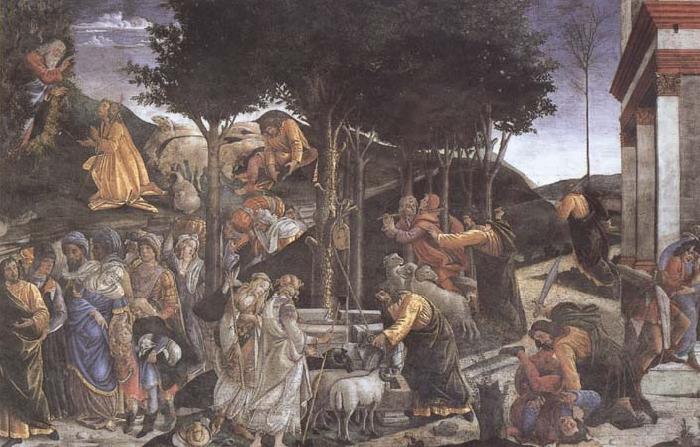 Sandro Botticelli Trials of Moses china oil painting image